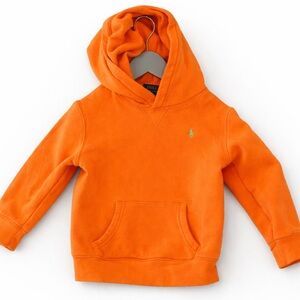 Ralph Lauren Size 6 Kids Bright Orange Pullover Hoodie
